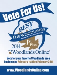 Best of The Woodlands voting flyer