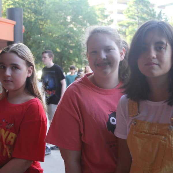 Three young girls