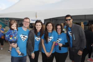 Group of people participating in JDRF walk